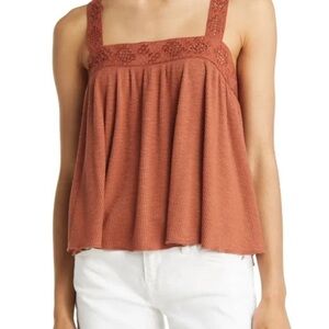 Lucky Brand Knit Strappy Cami Top